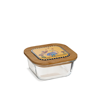 POTE QUADRADO AMARELO COCORICO