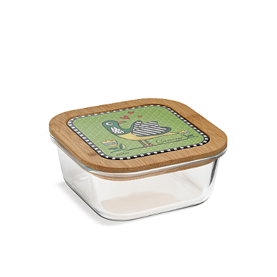 POTE QUADRADRO VERDE COCORICO