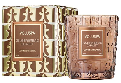 VELA COPO VIDRO CLASSICO GINGERBREAD CHALET