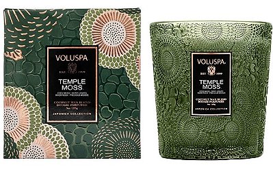 VELA COPO VIDRO CLASSICO 60H TEMPLE MOSS