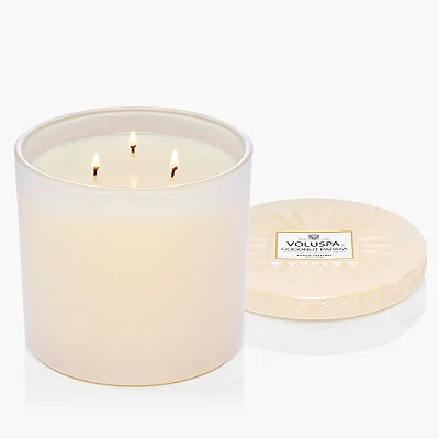 VELA POTE VIDRO G +150H COCONUT PAPAYA