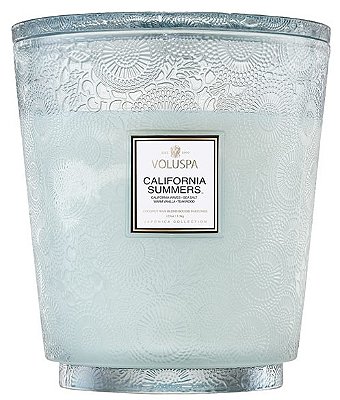 VELA VASO PEDESTAL 3 PAVIOS CALIFORNIA SUMMERS