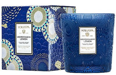 VELA COPO VIDRO CLASSICO 60H MEDITERRANEAN LEMON