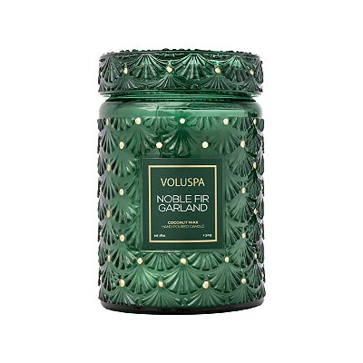 VELA POTE VIDRO G TAMPA NOBLE FIR GARLAND