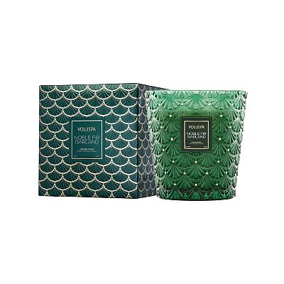 VELA VASO PEDESTAL 3 PAVIOS NOBLE FIR GARLAND