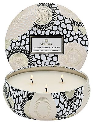 VELA LATA 3 PAVIOS 60H RELEVO JASMINE MIDNIGHT BLOOMS