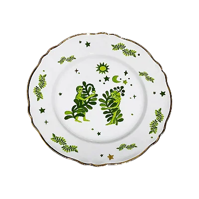 Prato Raso Floral Verde BITOSSI