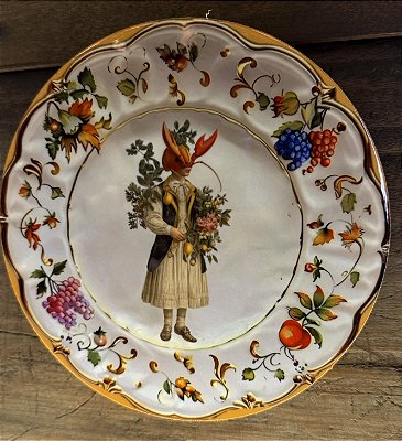 Azulejo Redondo Lobster