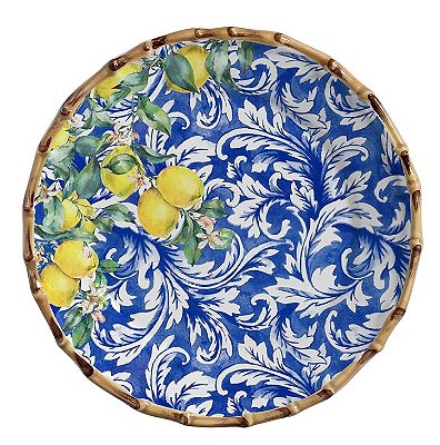 PRATO RASO LIMONCELLO FUNDO AZUL