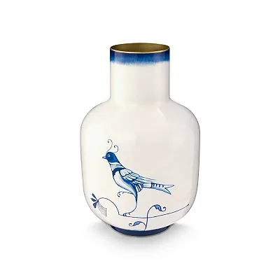 Vaso de Metal 30 Pip & The Blue Bird Azul - Home Accessories