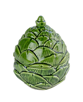 COMPOTEIRA ALCACHOFRA COM TAMPA