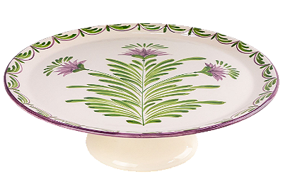 PRATO DE BOLO P FLOR DE ALCACHOFRA