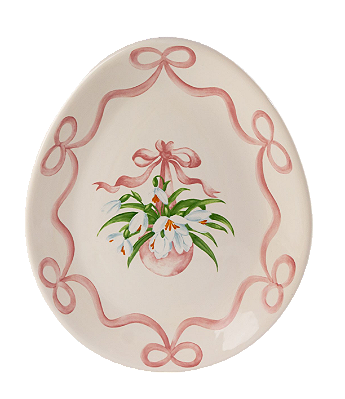 PRATOS RASOS OVAIS CHARLOTTE ROSA