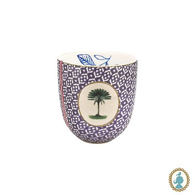 Caneca Sem Alça Pequena Tiles Azul - Heritage