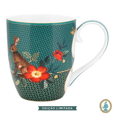 Caneca Extra Grande Rabbit Verde - Winter Wonderland