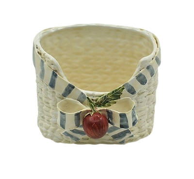 PORTA TALHER DECORATIVO COM TOMATE E LAÇO