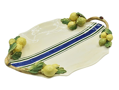 BANDEJA MARIA G DE LIMÕES COM ALÇAS DE GALHO