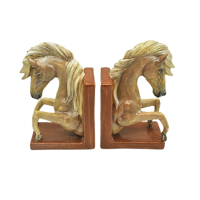 PORTA LIVROS DE CAVALO