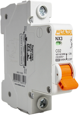 MINI DISJUNTOR 3KA 1 PÓLO CURVA C 6A