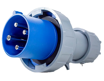 PLUG MACHO 63A 3P+T 9H 220V IP67