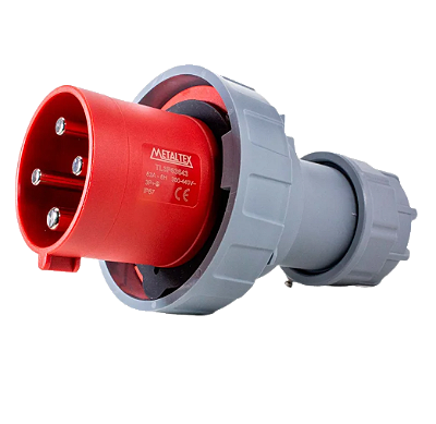 PLUG MACHO 63A 3P+T 6H 380V IP67