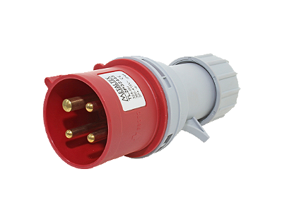 PLUG MACHO 32A 3P+T 6H 380V IP44