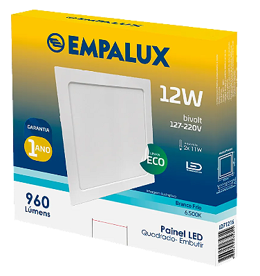 Painel LED 12W 6500K