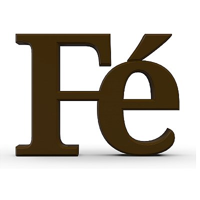 Palavra Decorativa - Fé