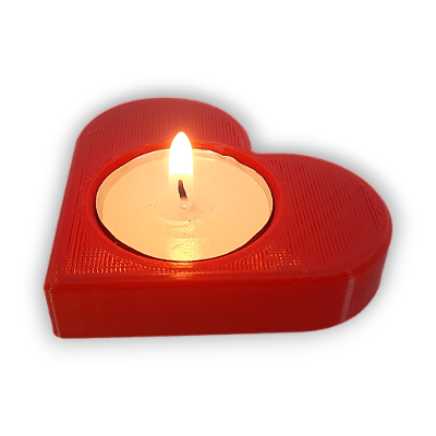 Porta-Velas Coração