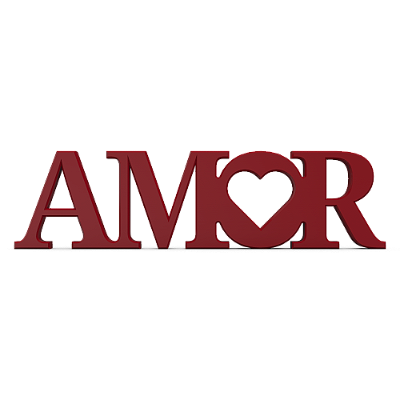 Palavra Decorativa - AMOR