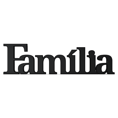 Palavra Decorativa - Família