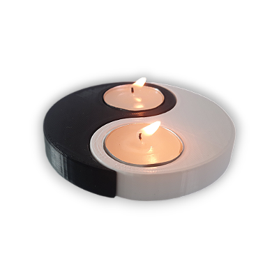 Porta-Velas Yin-Yang