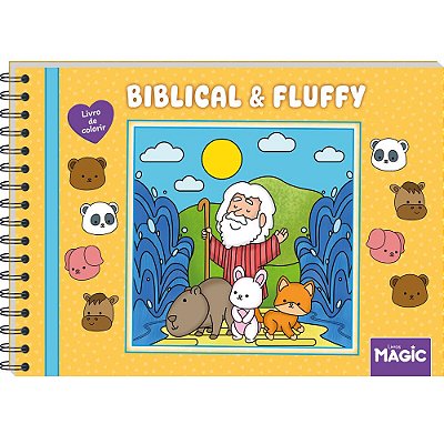 Livro Para Colorir Biblical e Fluffy Magic