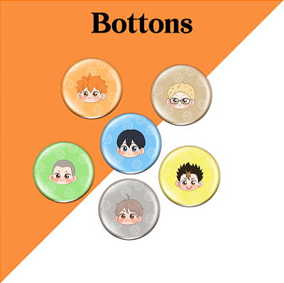 Bottons, Haikyuu , anime, pin, broche