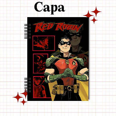 Caderno ou Fichário 1 matéria Robin, Tim Drake