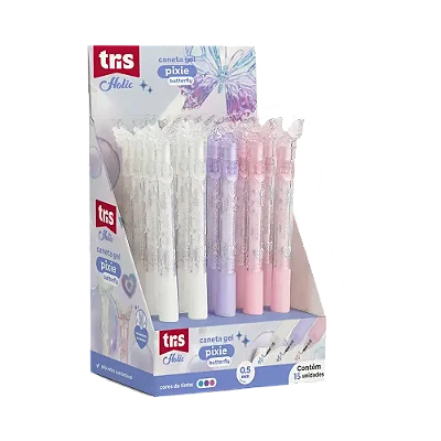 Caneta Gel Retrátil Butterfly Holic Pixie - 0.5mm - Tris