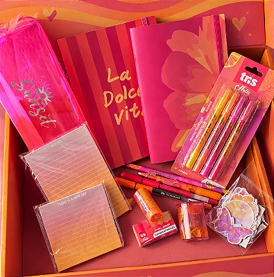 Kit Papelaria Escolar Sunset - Tris