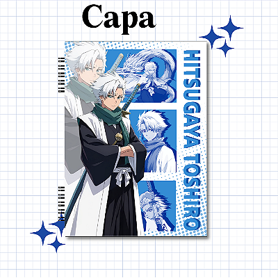 Caderno ou Fichário 1 matéria Toushirou Hitsugaya, Bleach