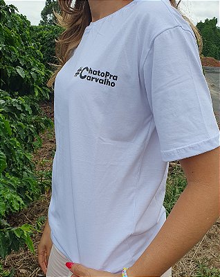 Camisa #ChatoPraCarvalho - Branca