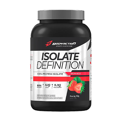 Isolate Definition pote 900gr Bodyaction Morango