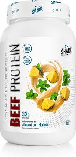 WHEY BEEF PROTEIN ABACAXI COM HORTELÃ SHARK PRO 900gr