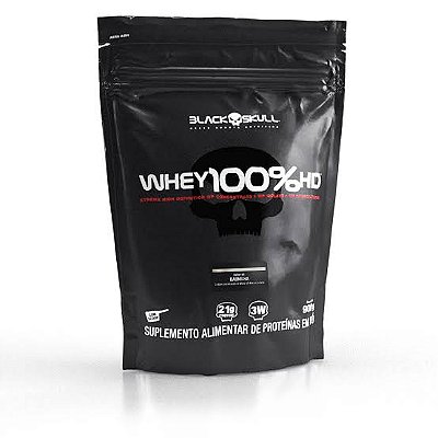 REFIL WHEY 100% HD CAPPUCCINO BLACK SKULL 900GR