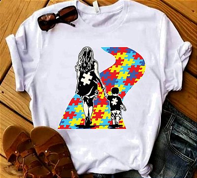 Camisa Autismo - Mãe MeninO