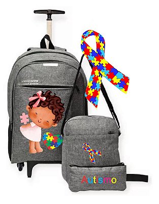 Kit mochilao com rodinhas b