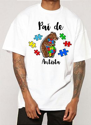 Camisa Pai de Autista Urso