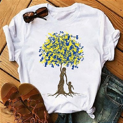 Camisa Árvore Síndrome de Down