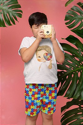 Kit Short e camisa Autismo 04
