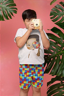 Kit Short e camisa Autismo 05