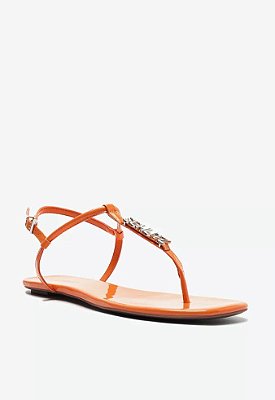 SANDALIA SCHUTZ CRYSTAL LOGO - LARANJA