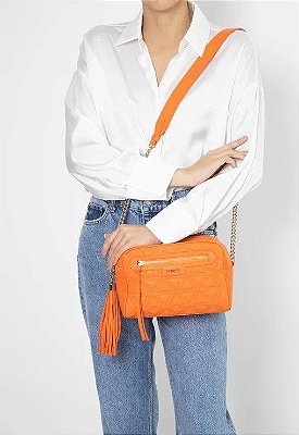 BOLSA SCHUTZ TIRACOLO MIRELLA COURO - LARANJA